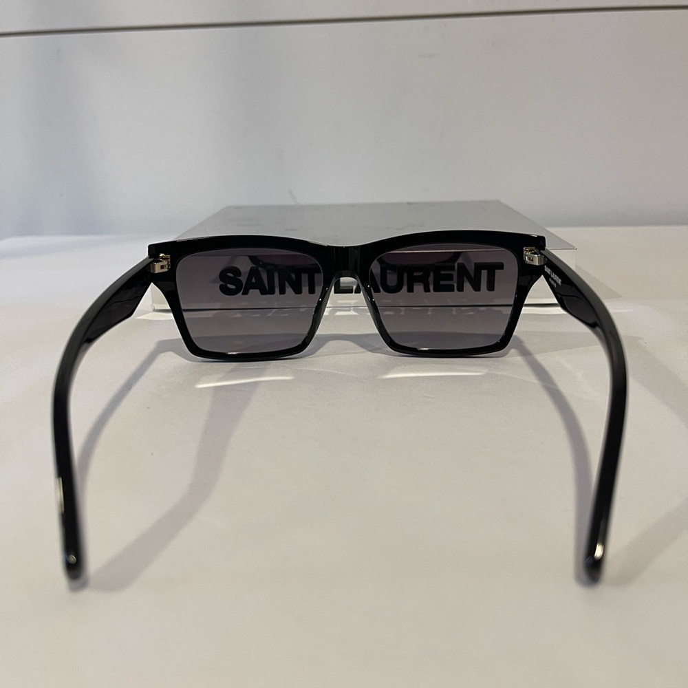 Saint Laurent Unisex Sunglasses | SL M104-001 | Black | YSL Gold - Picture 7 of 8